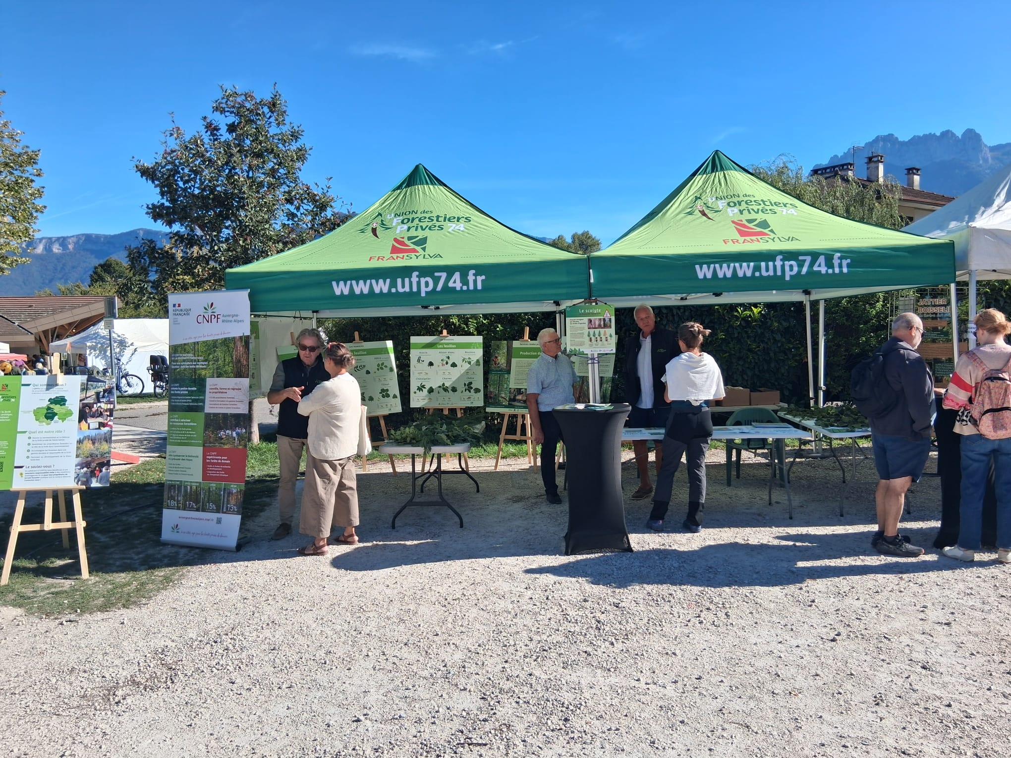La section Bauges à la Fête du Laudon à Saint-Jorioz